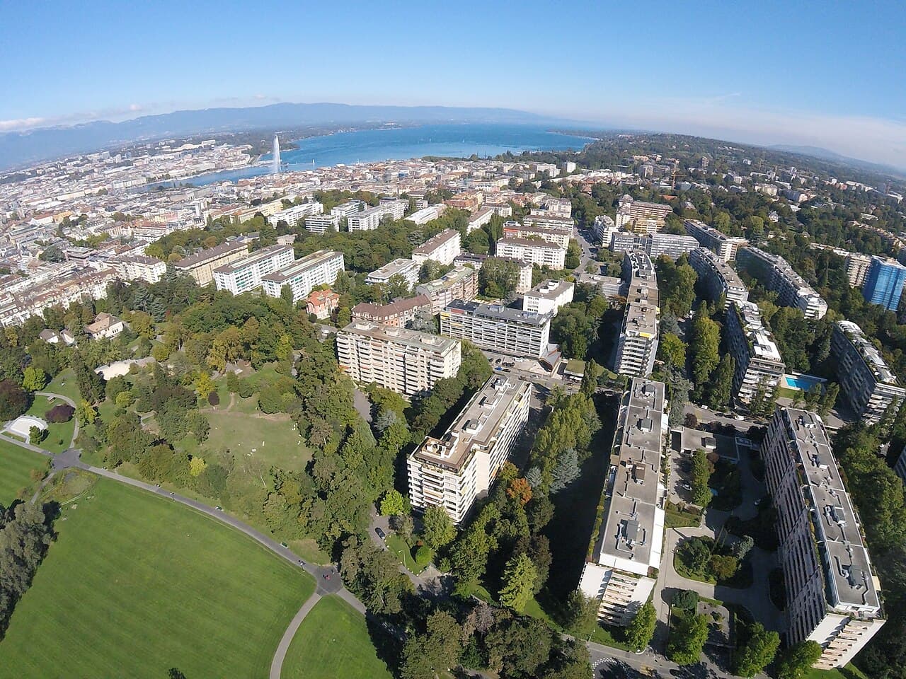 Champel residential district in Geneva
