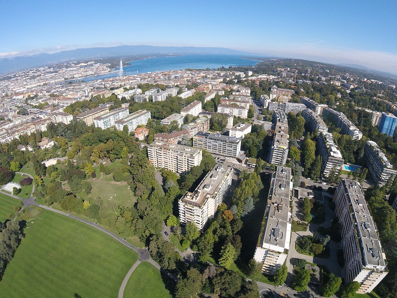 Champel residential district in Geneva